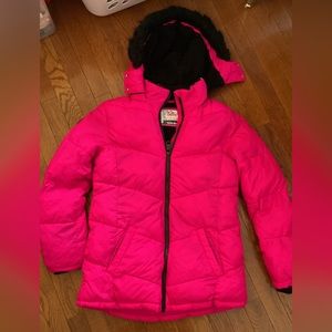 Hot pink Justice coat